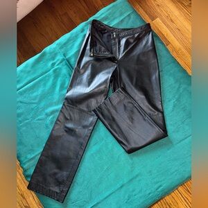 ANN TAYLOR LOFT Vintage Y2K Leather Pants